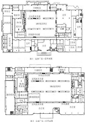 电子洁净厂房布局图